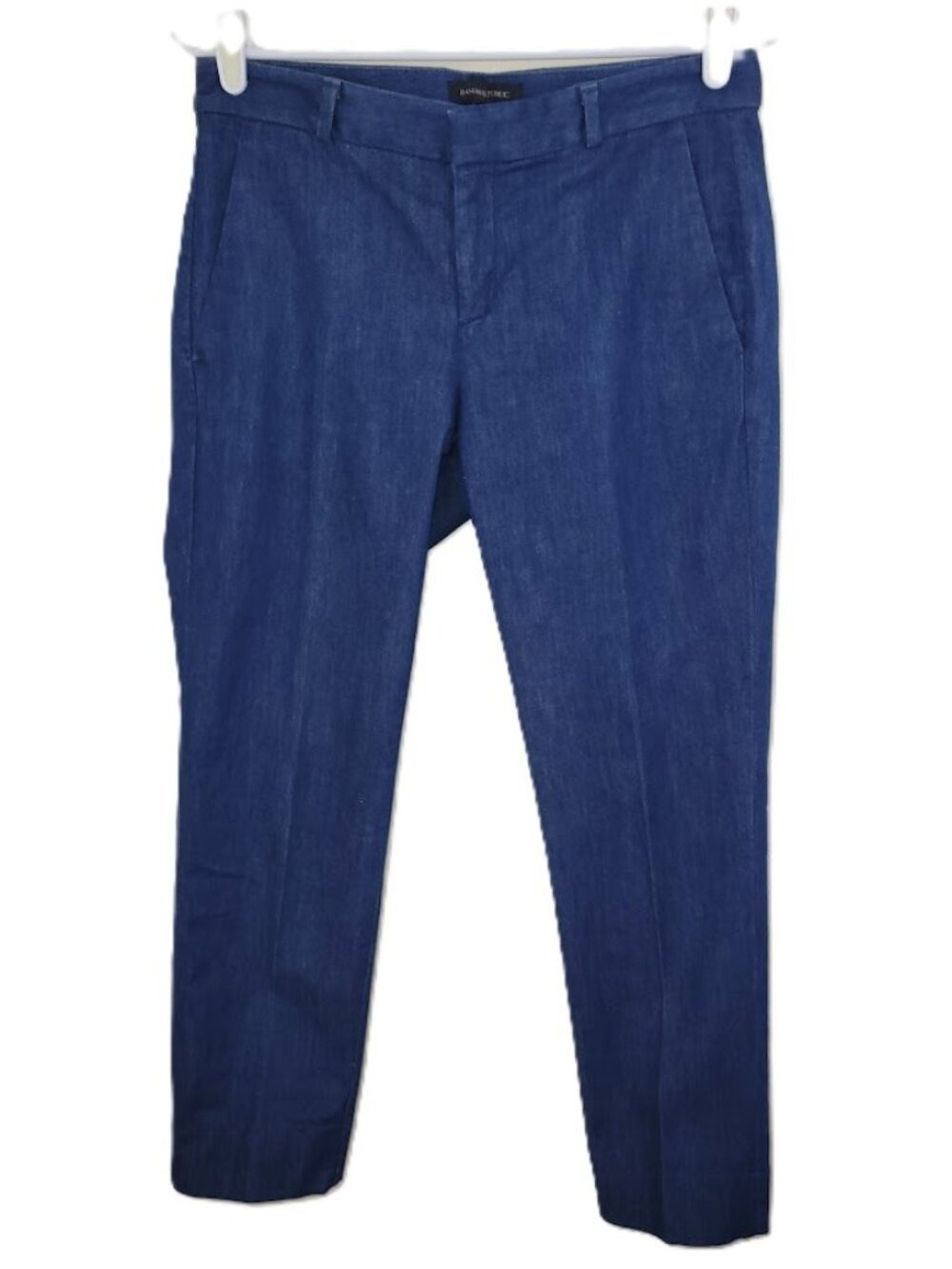 Banana Republic Avery Pants Blue Cotton Blend Cropped Denim Trouser Women’s SZ 2
